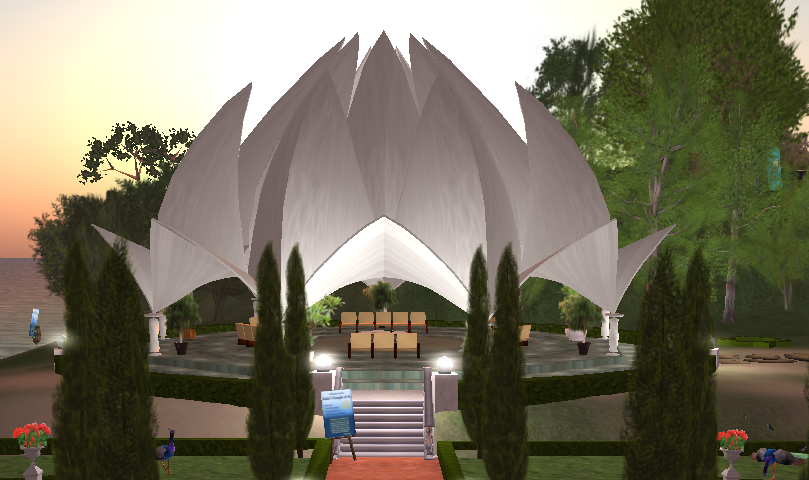 Baha'i Lotus Temple of Second Life